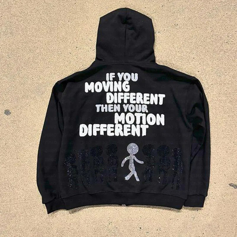 "Motion Different" Zip-Up